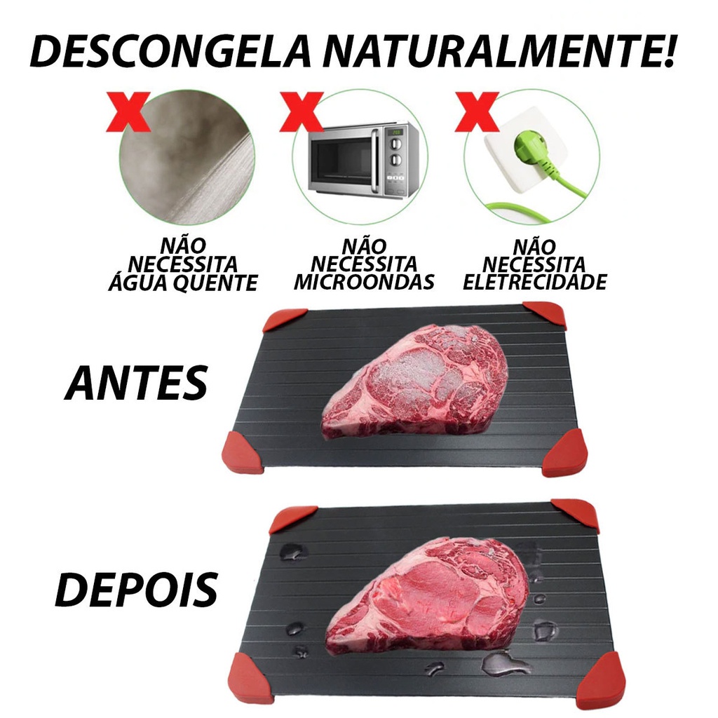 Tábua Mágica Descongelando Carne